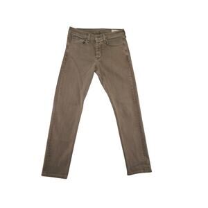 Rag & Bone Fit 2 Slim Jeans Brown Stretch Denim 31 Men’s Classic Casual Style